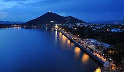 Fatehsagar Lake Night View